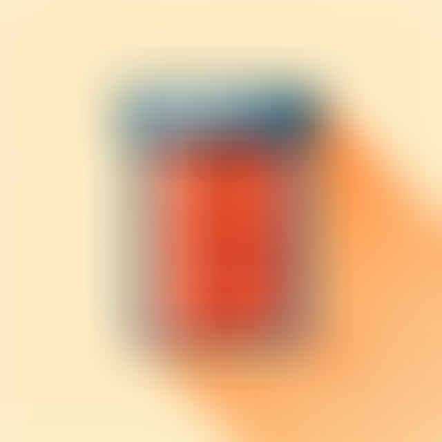 brightly colored masago in a sealed container
